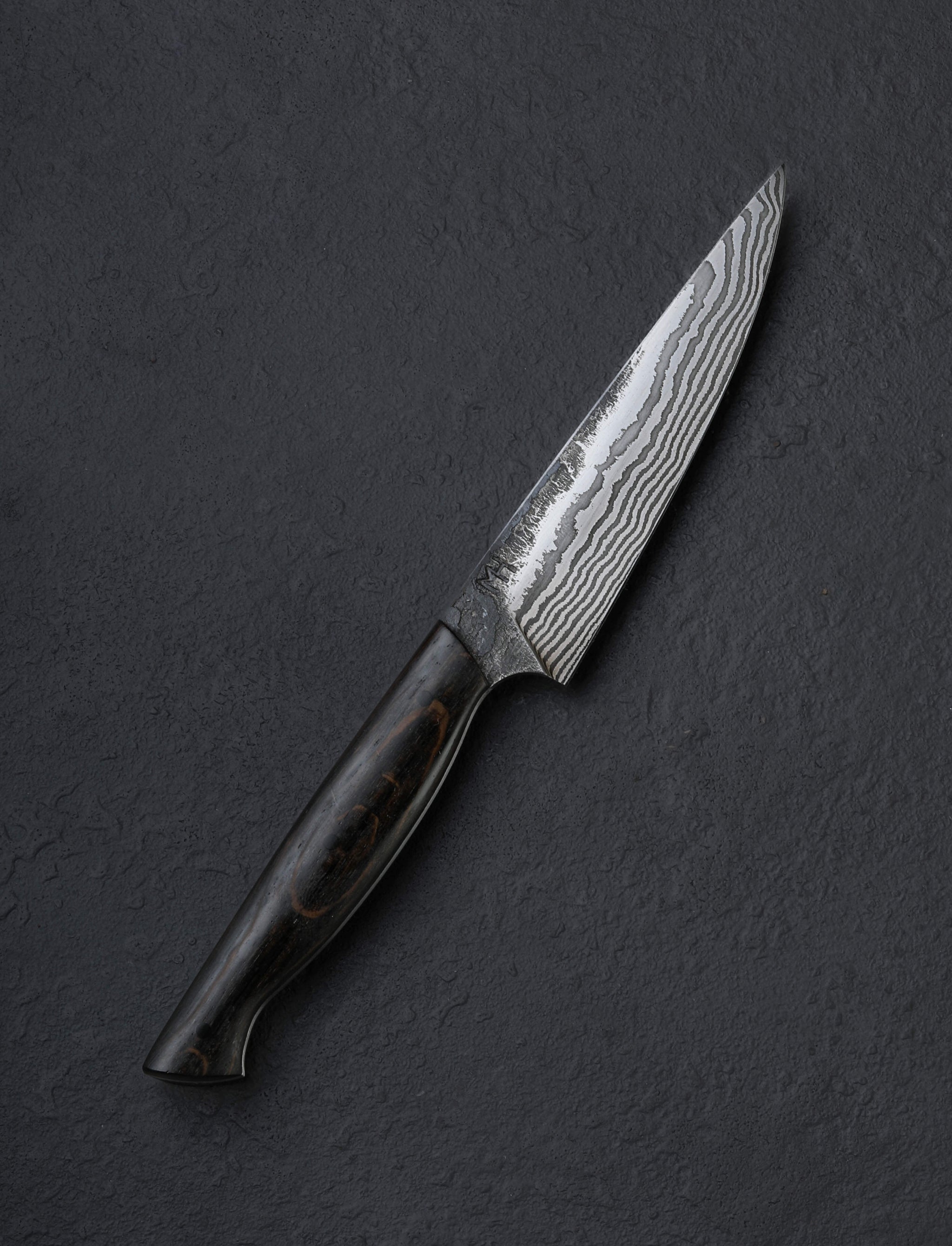 Martin Huber - Austria Utility & Petty Bog Oak Damascus Kitchen Helper